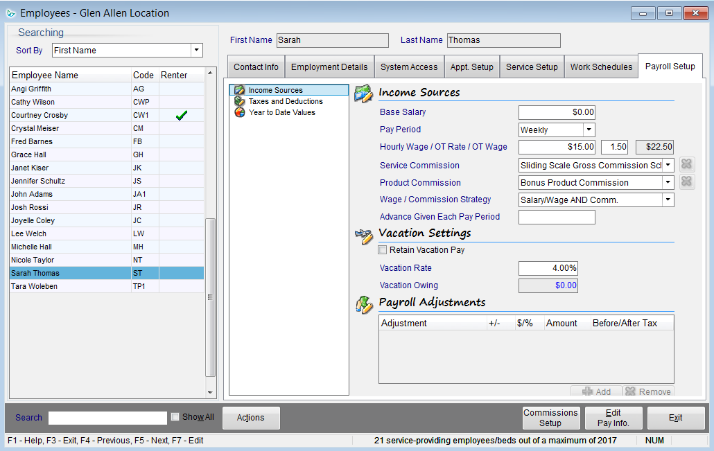 Employee-Payroll-Setup-Income